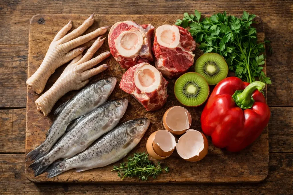 Composition aliments sources naturelles de collagène et cofacteurs vitamine C
