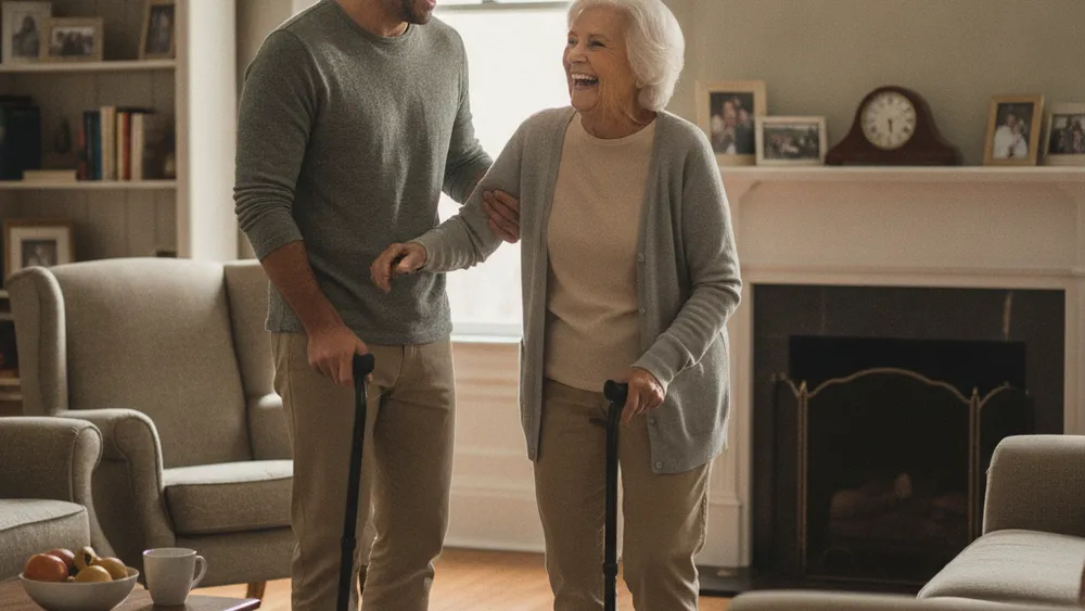 Aide a domicile assistant un senior