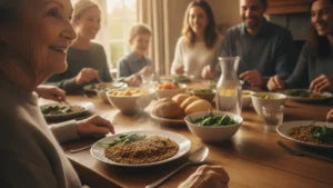 Repas riche en fer avec lentilles et épinards pour prévenir l'anémie senior