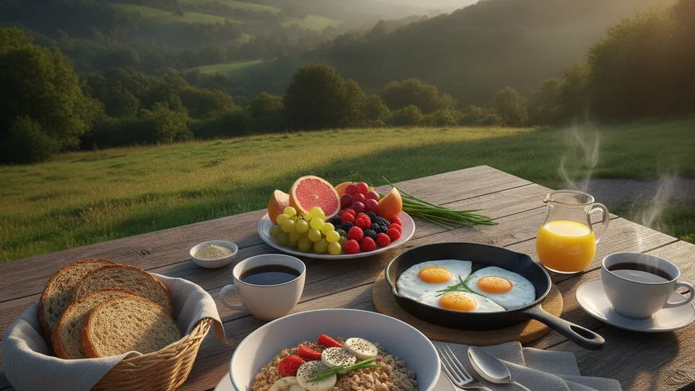 Table de petit-dejeuner equilibre